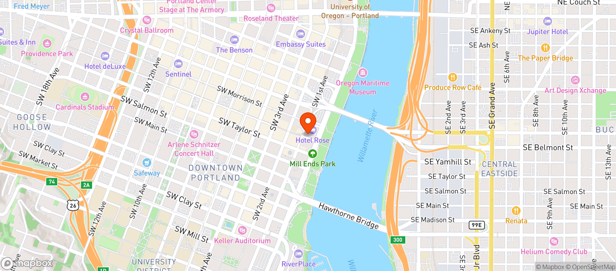 Map showing Paddys