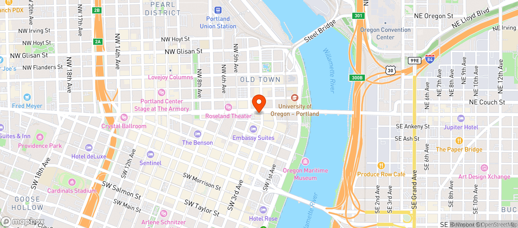 Map showing Dantes Inferno