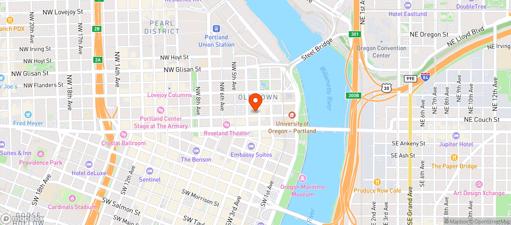 Map showing Opaline