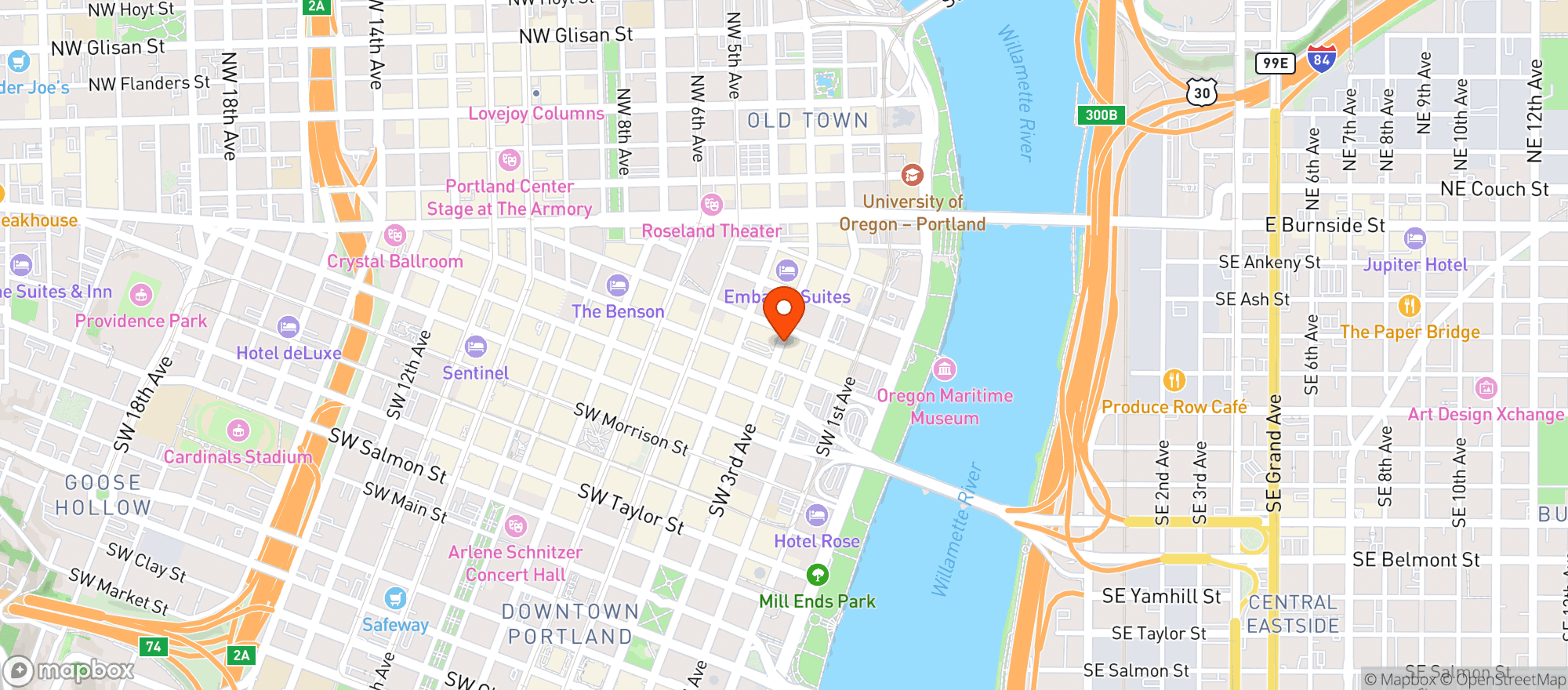 Map showing Diamonds Gentlemans Club