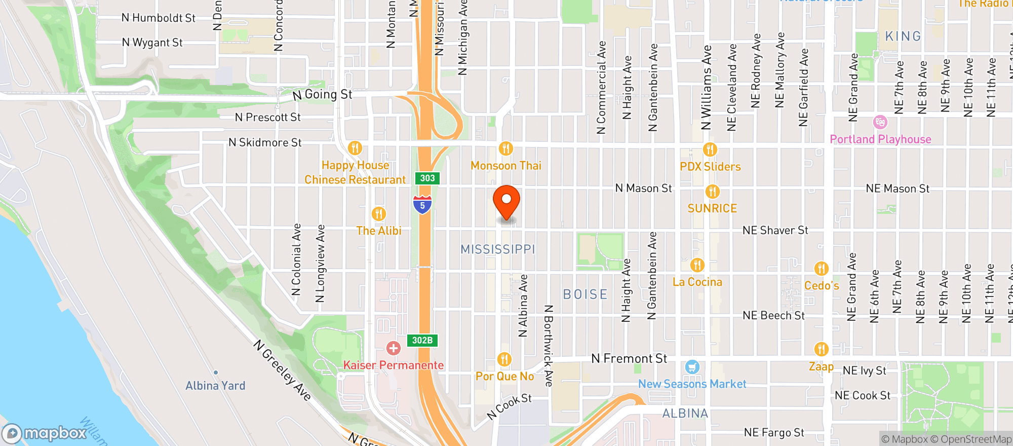 Map showing Bridgetown Beerhouse