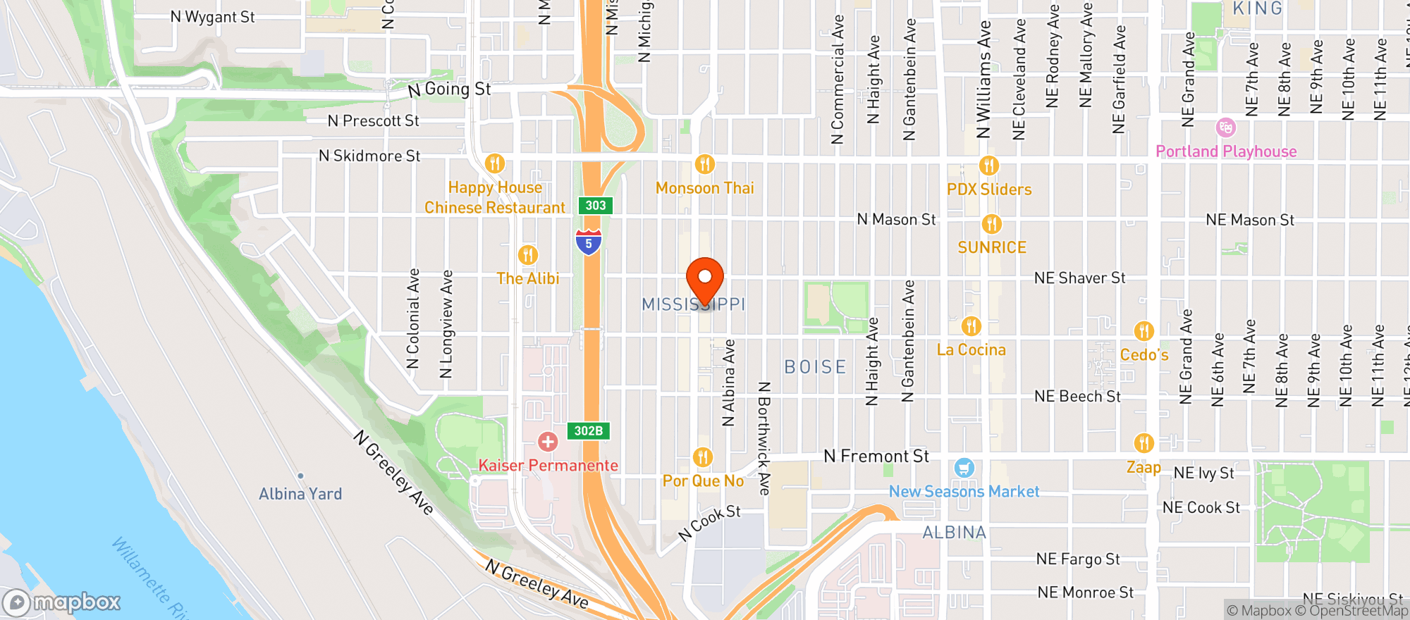 Map showing South X Northwest