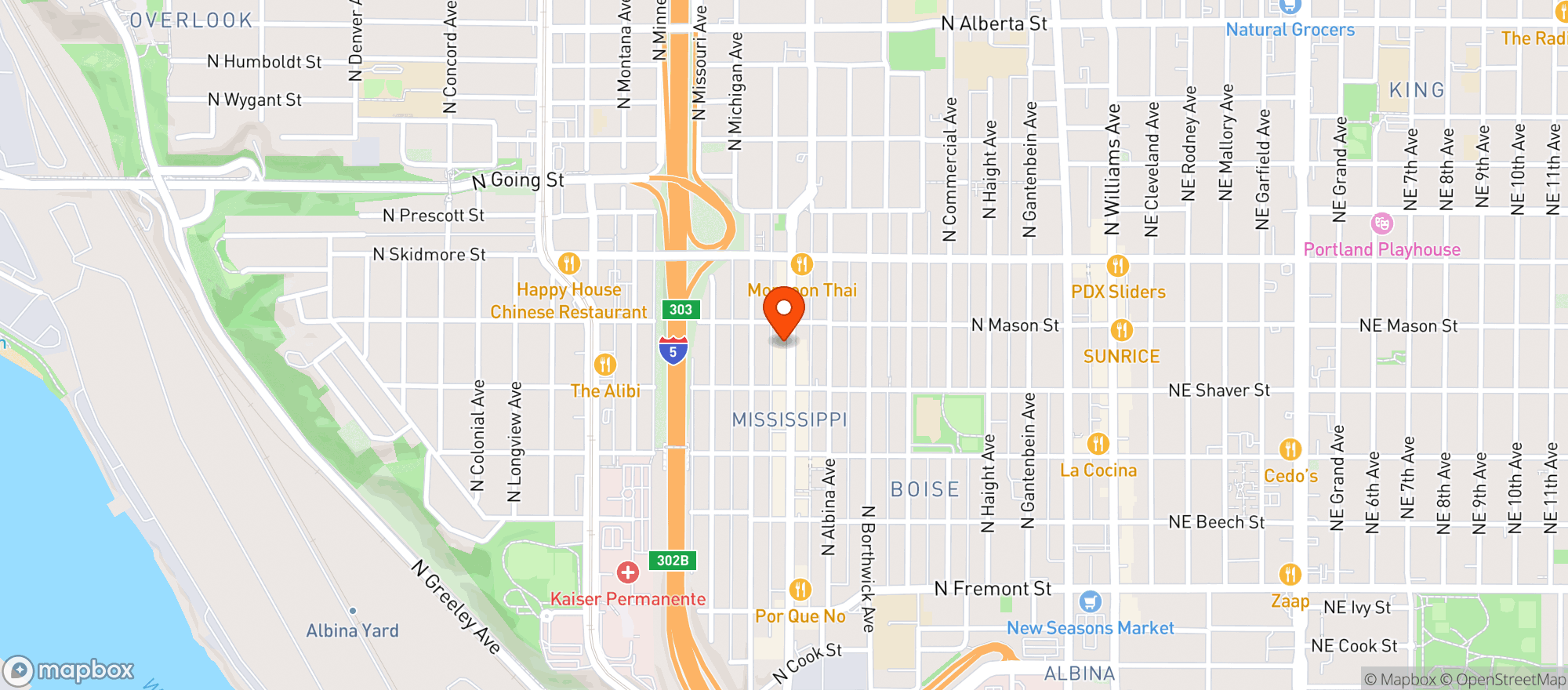 Map showing Lovely's fifty fifty