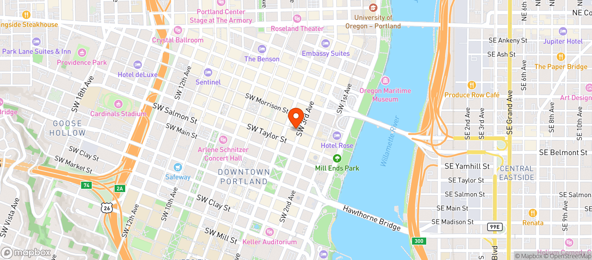 Map showing Kaizen Sushi