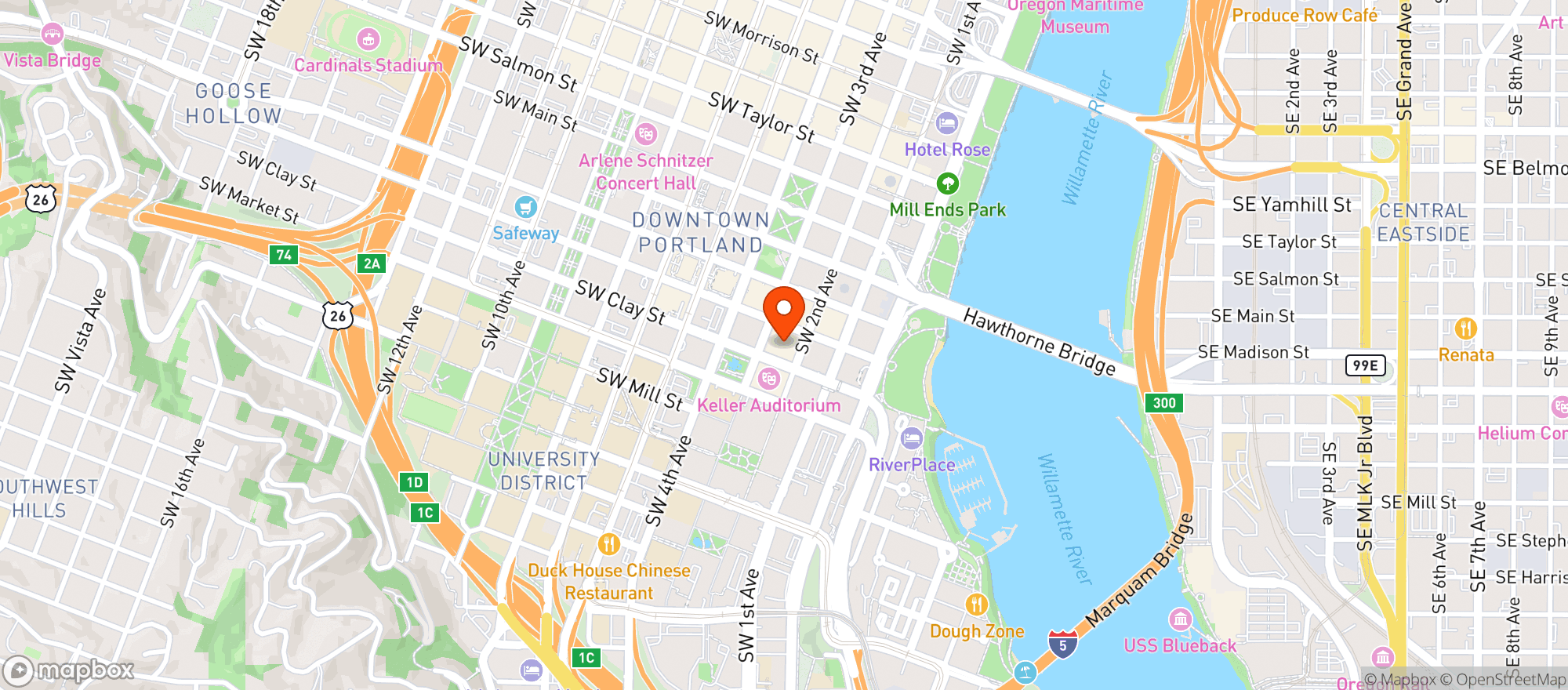 Map showing Mortons The Steakhouse #1148