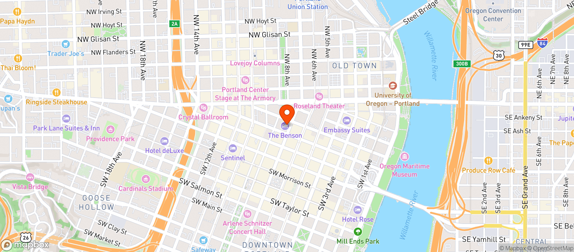 Map showing Honorable Mention