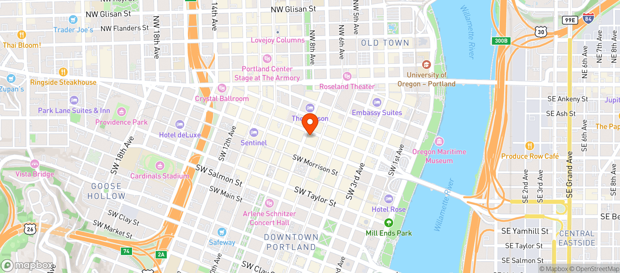 Map showing The Bidwell Marriott #6540