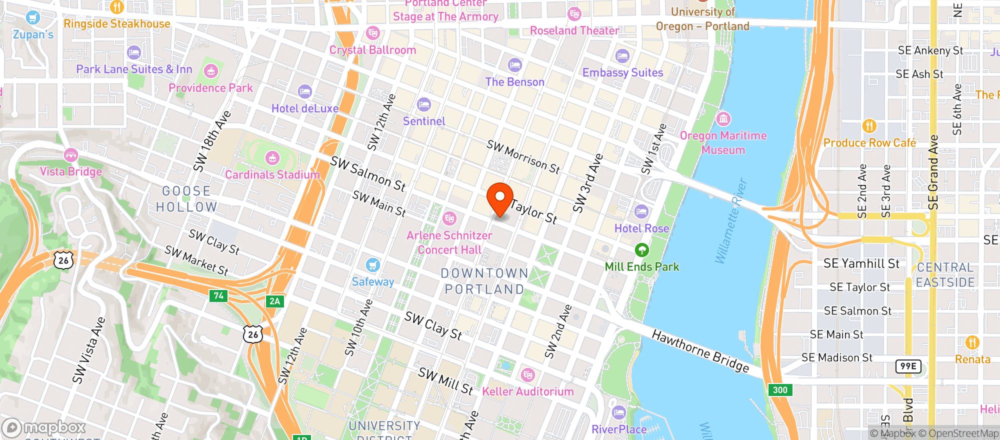 Map showing Fogo De Chão Brazilian Steakhouse