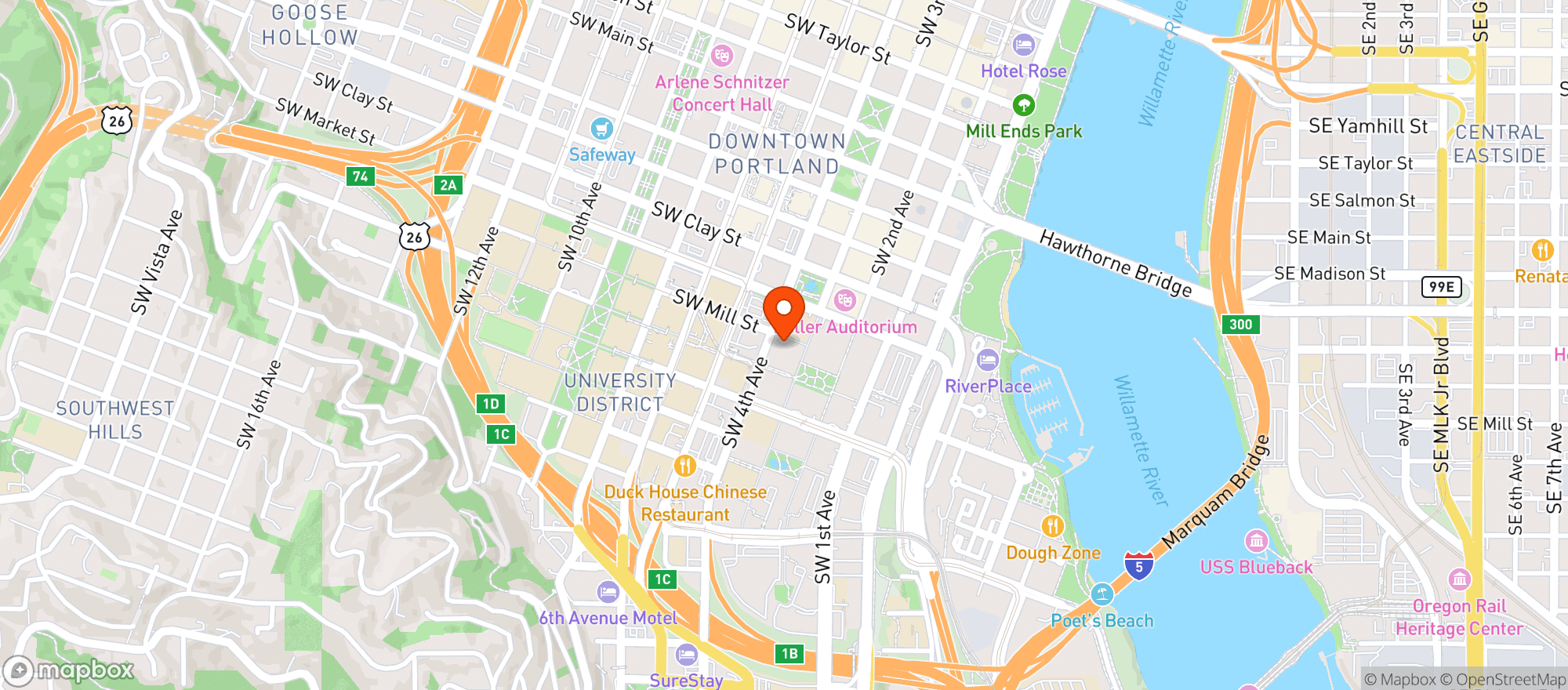 Map showing Natural Mart
