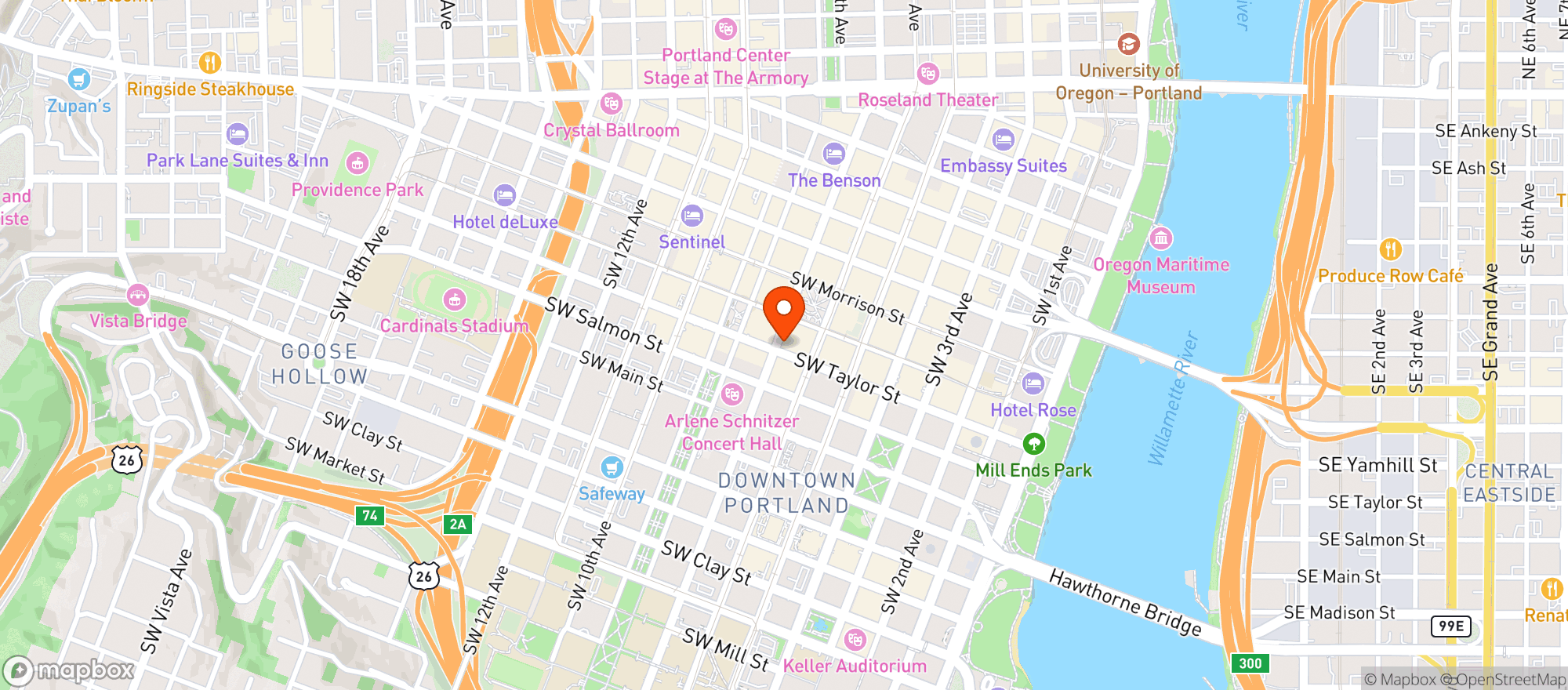 Map showing Ruth's Chris Steak House