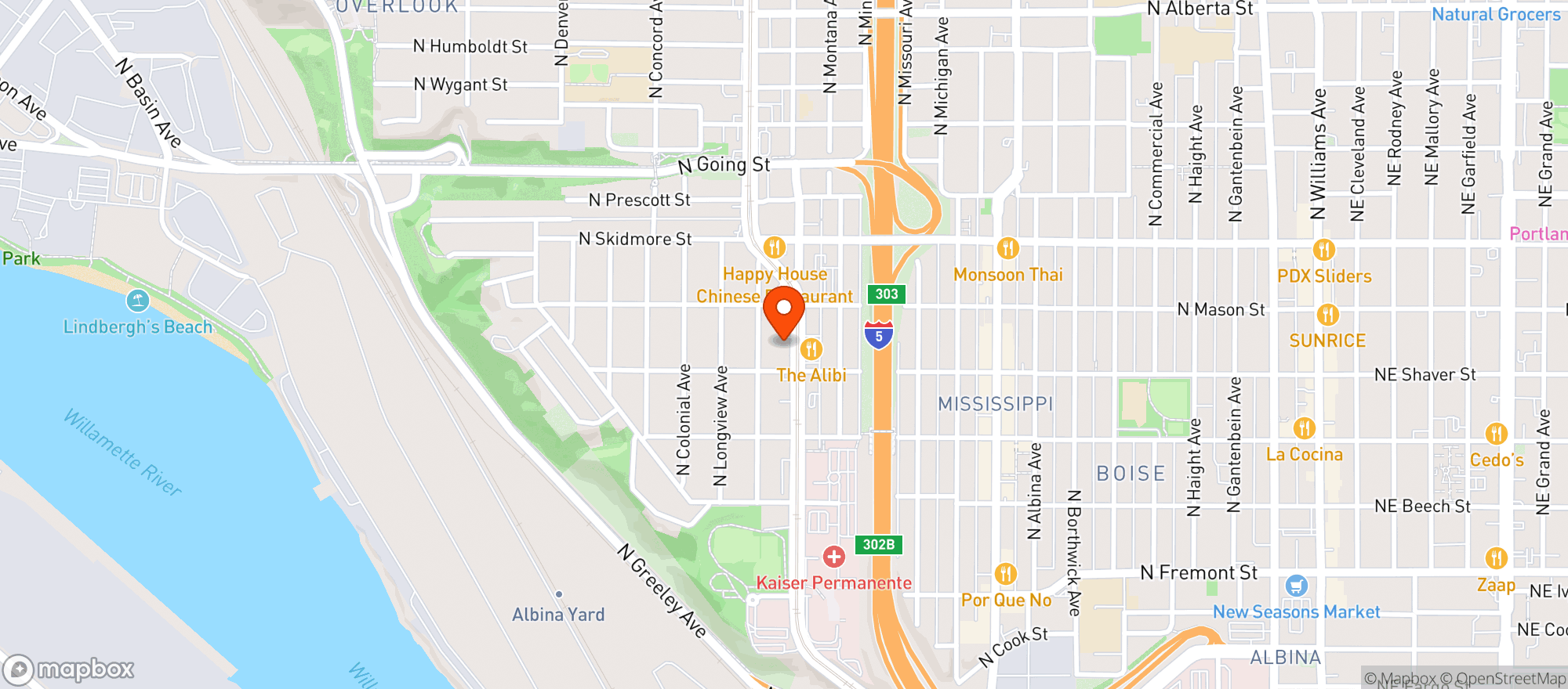 Map showing Weed Land