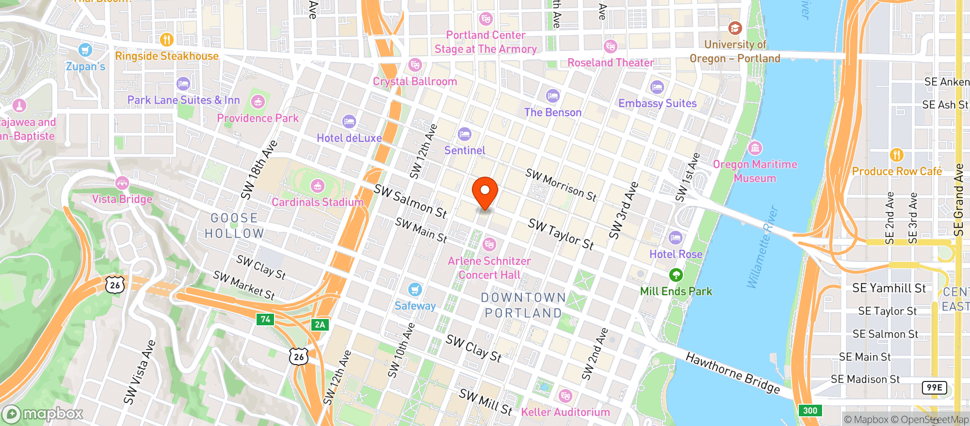 Map showing Swank & Swine