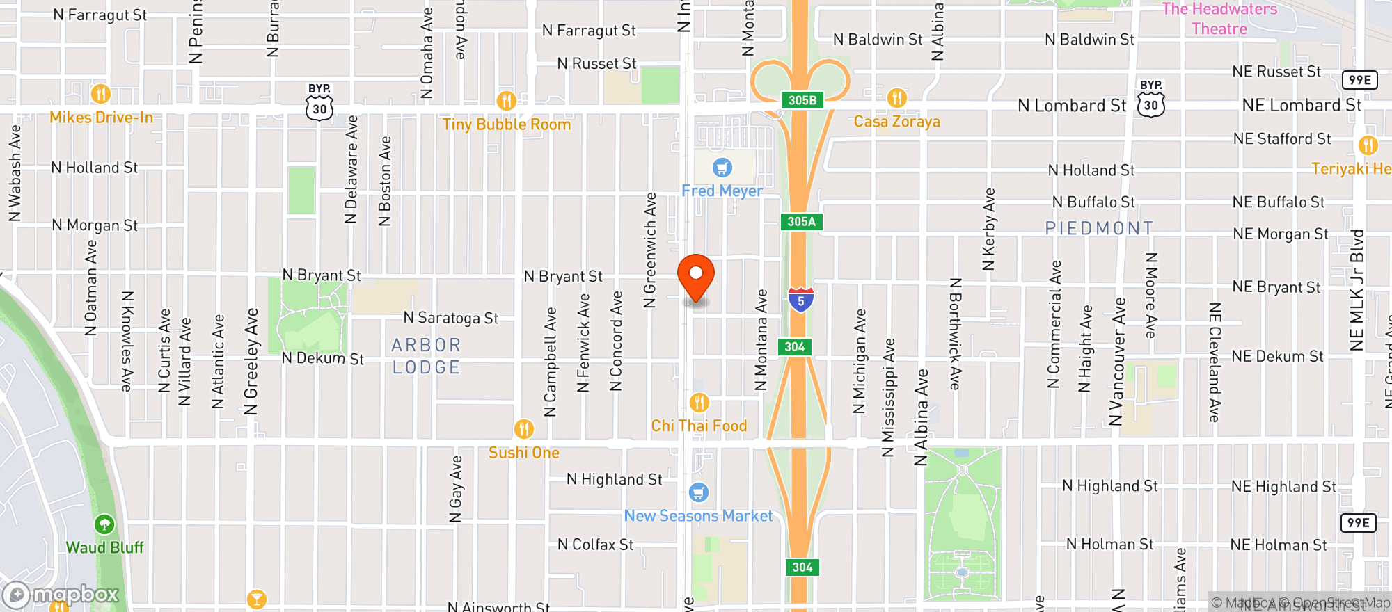 Map showing Serra