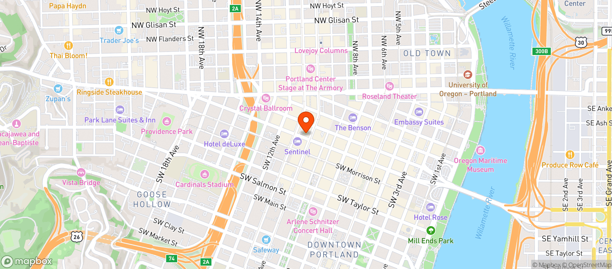 Map showing Moxy