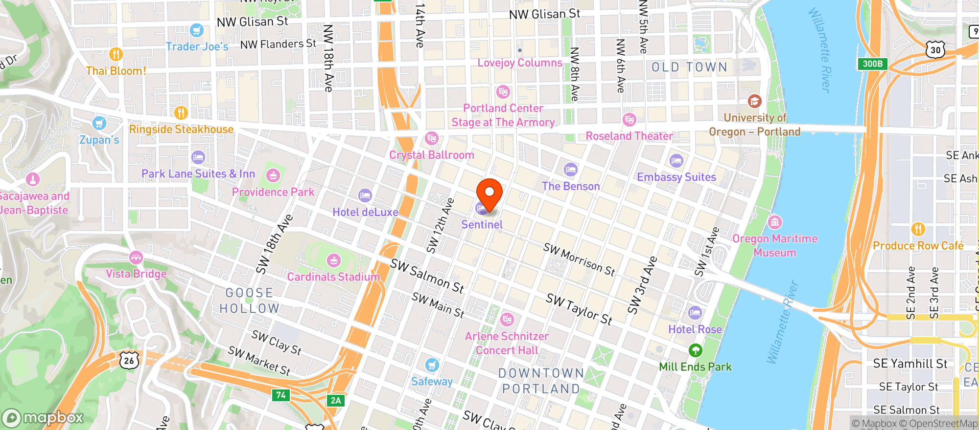Map showing Mint Cannabis - 10th Ave.