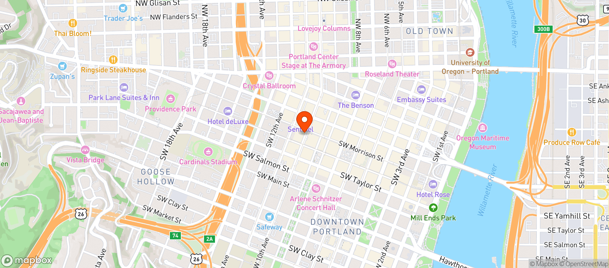 Map showing MOMO S