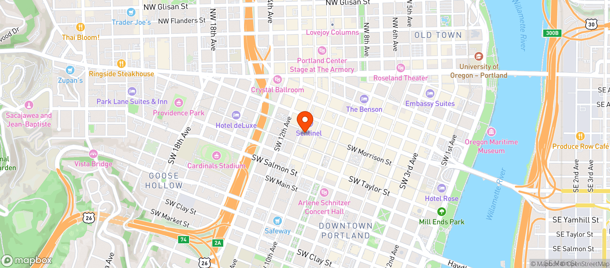 Map showing Mucca Osteria