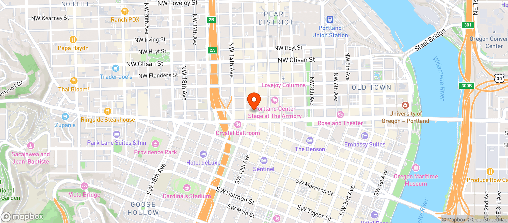 Map showing Whole Foods Market