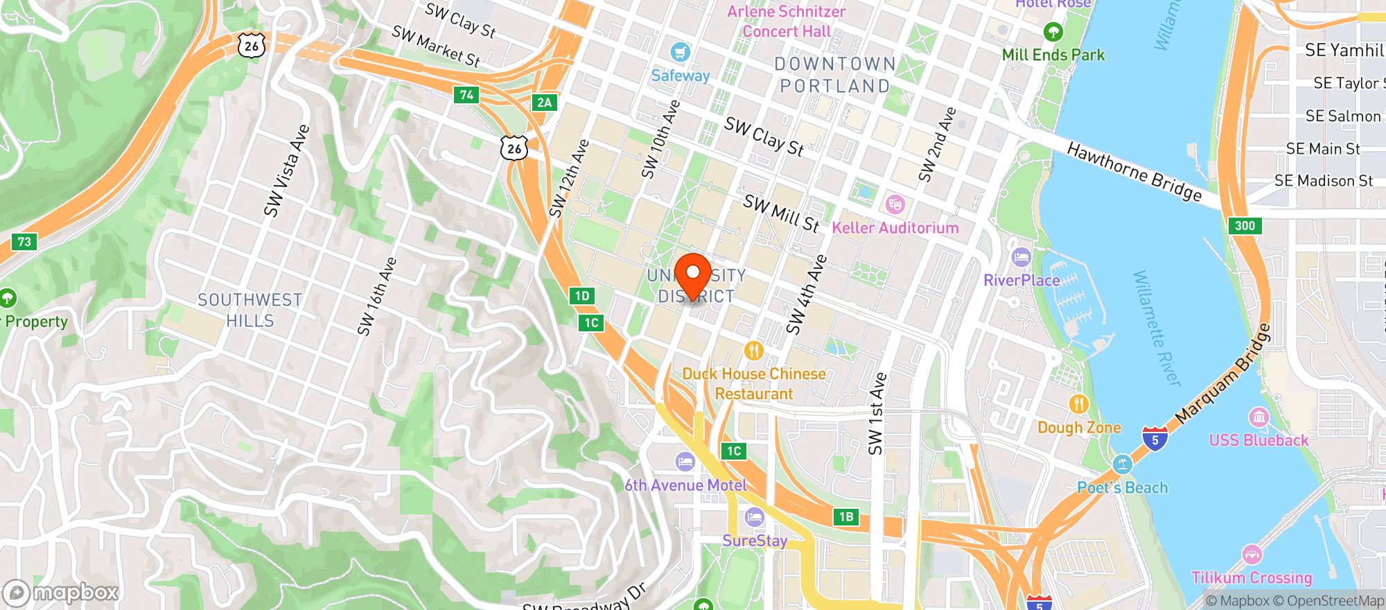 Map showing Som Tum Thai Kitchen