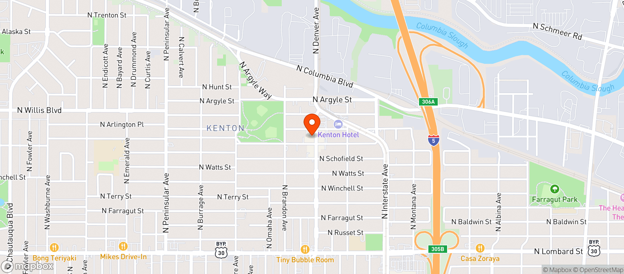 Map showing Little Amsterdam Wellness Center (macadam)