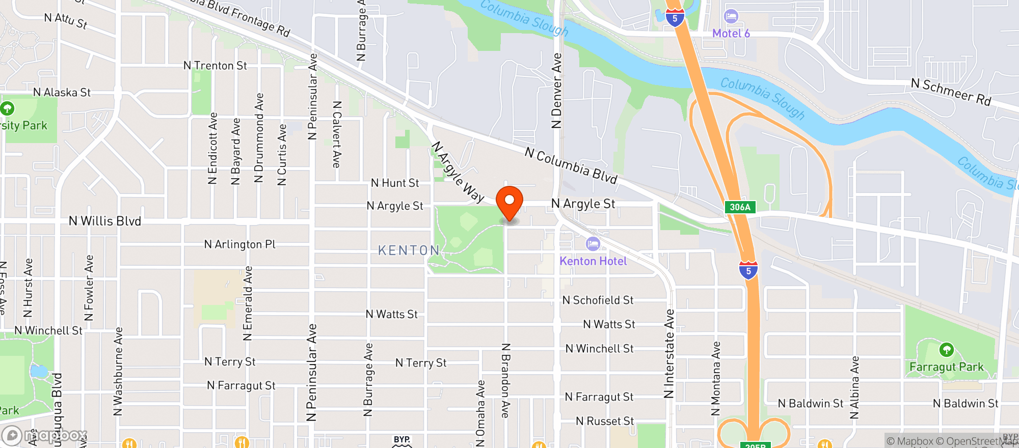 Map showing Speakeasy Saloon