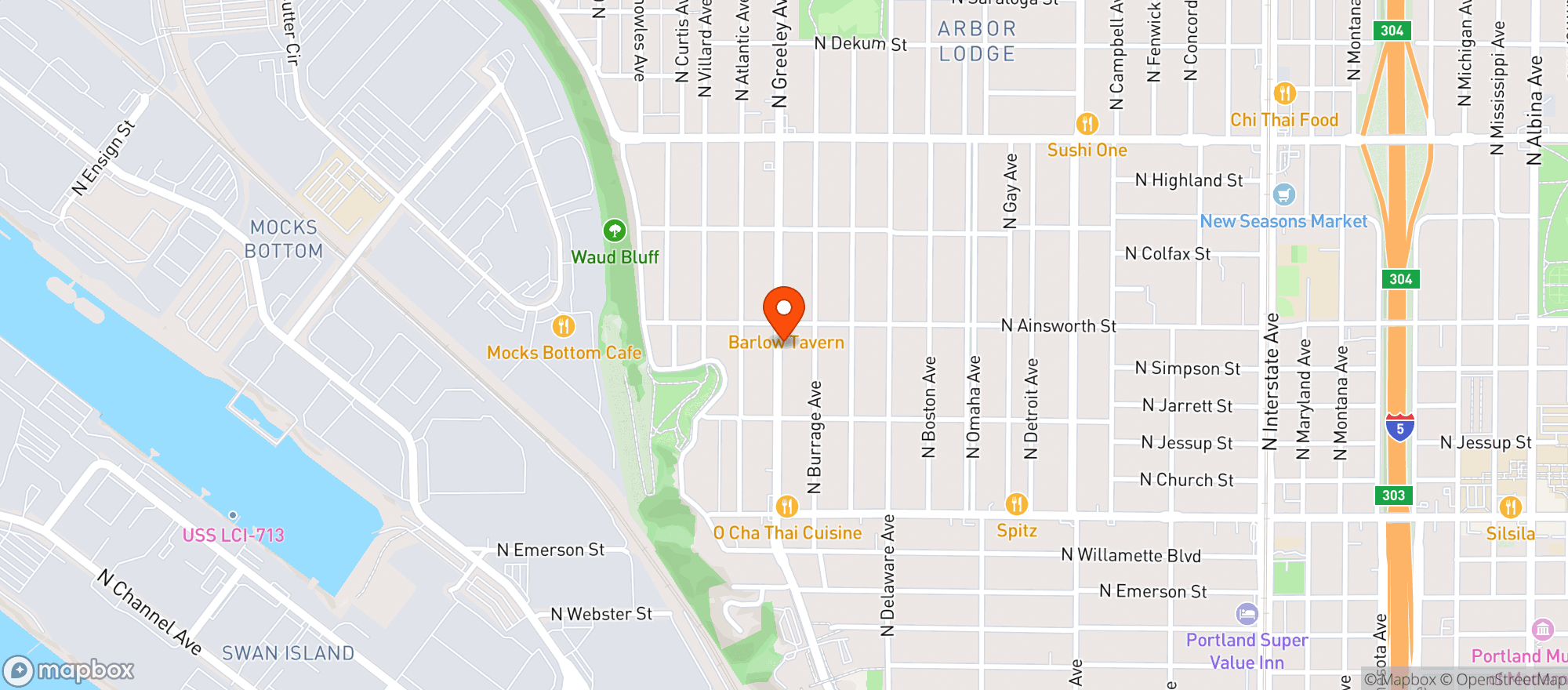 Map showing Bottles And Cans