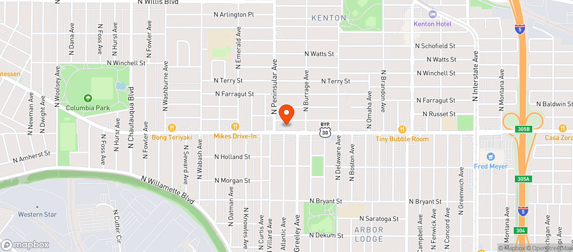 Map showing Walgreens #5572