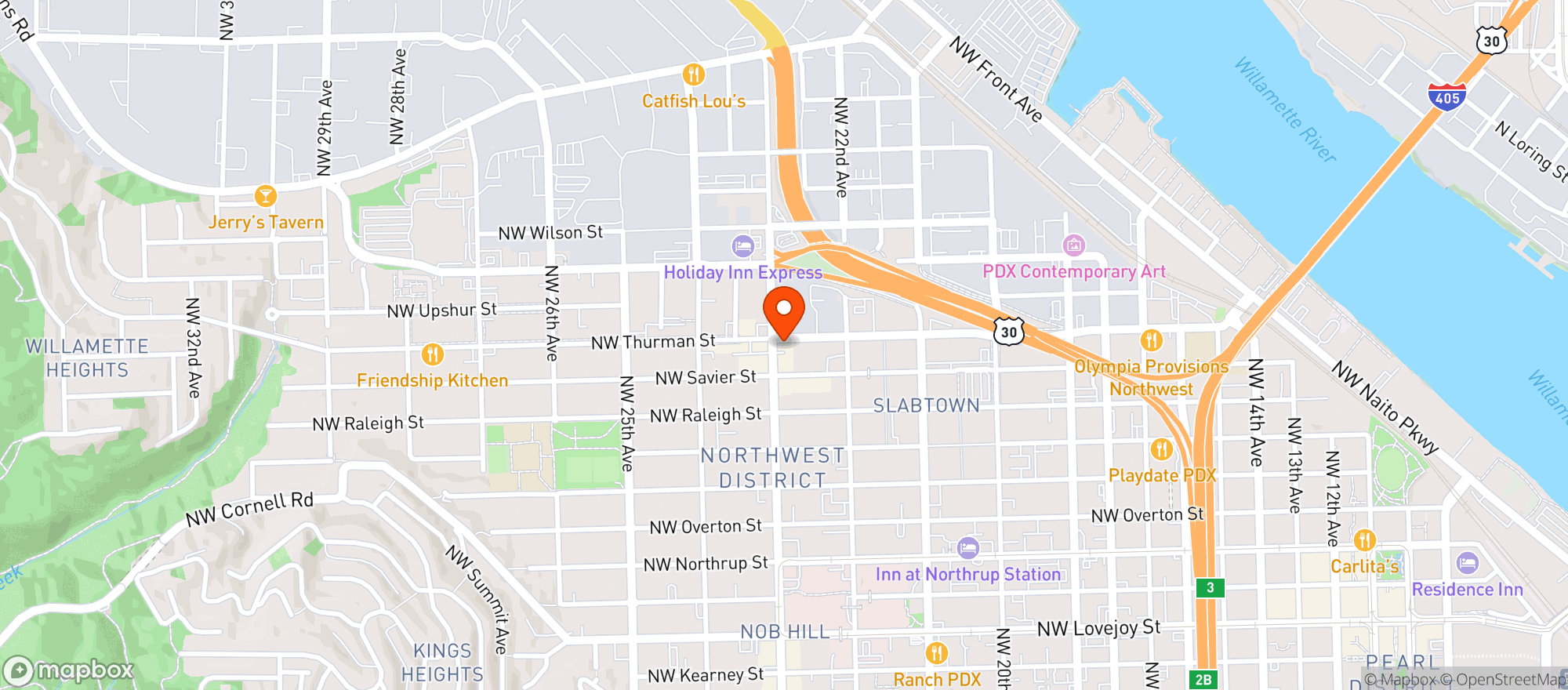 Map showing Mcmenamins 23rd Ave Bottle Shop
