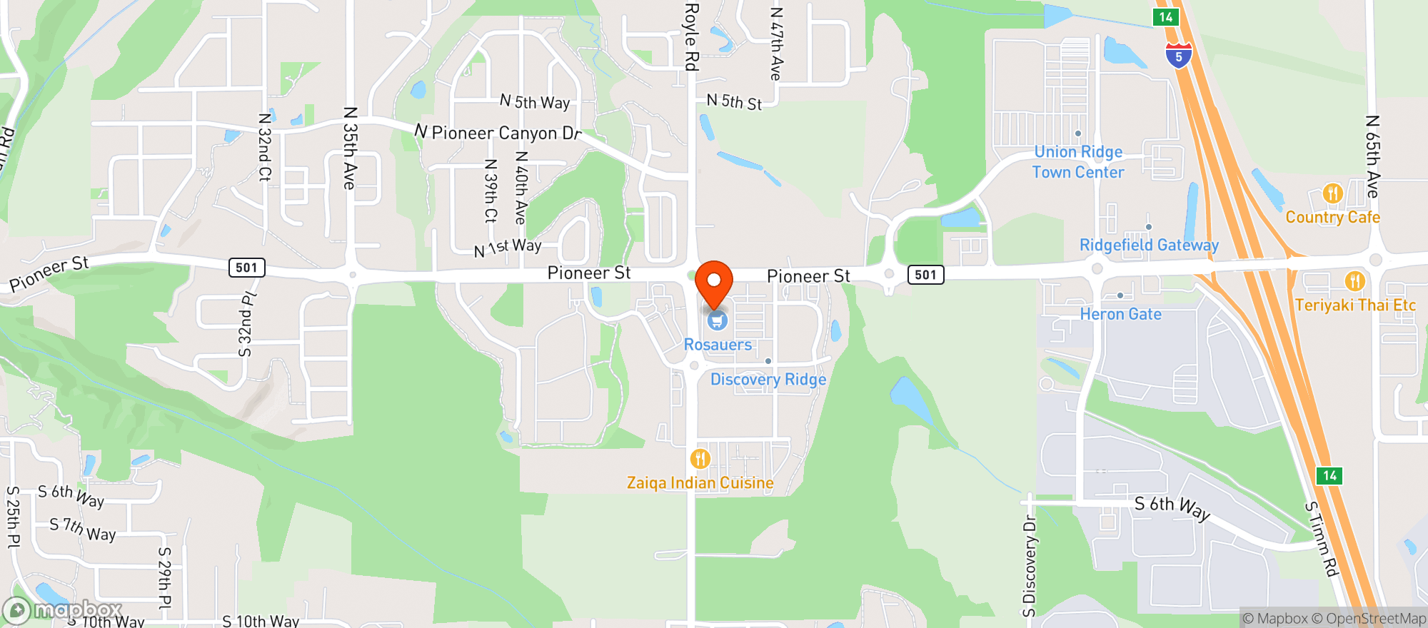 Map showing Urm Stores 7251