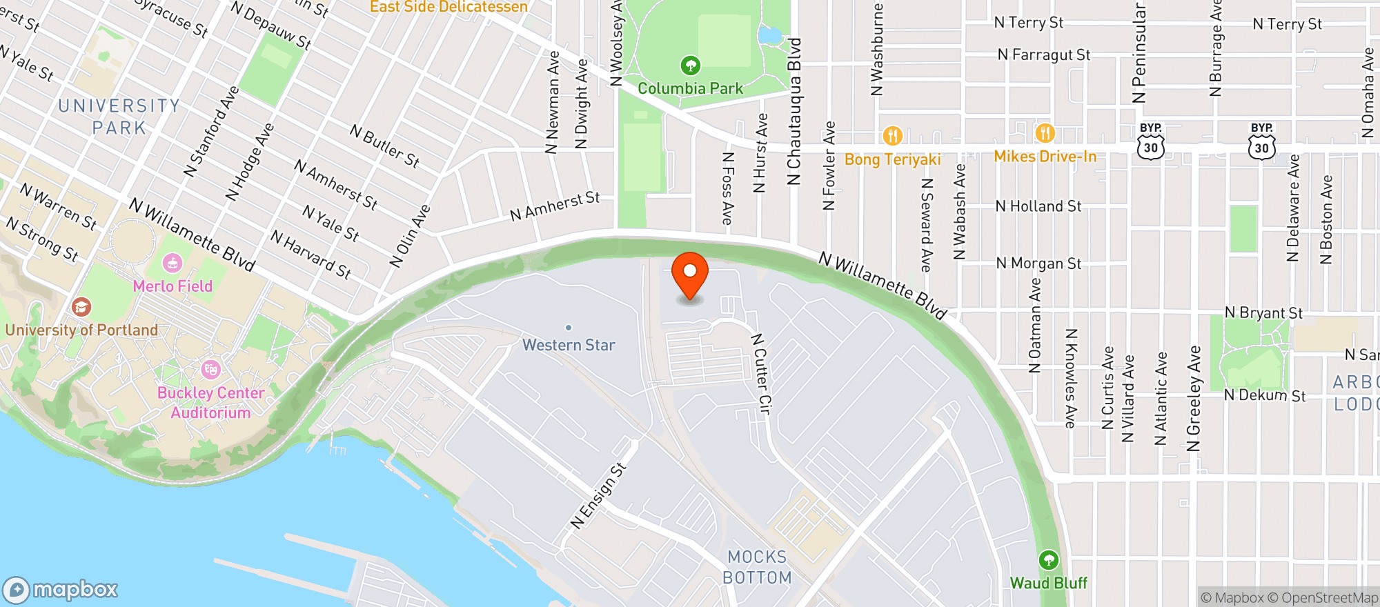 Map showing Office Dock Sales (Portland) - Portland