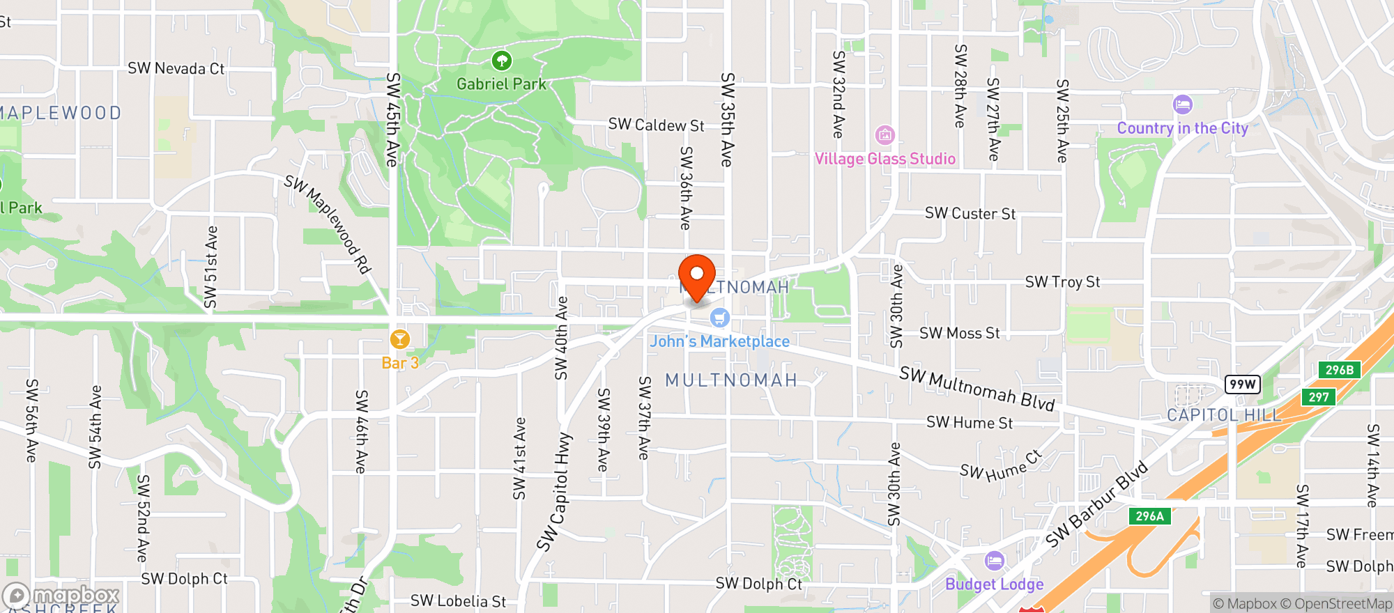 Map showing Y'alla