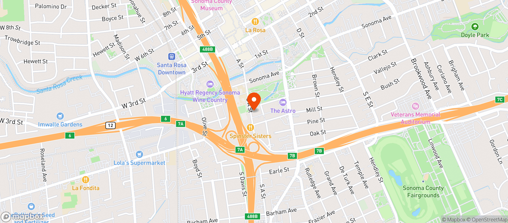Map showing Great Company