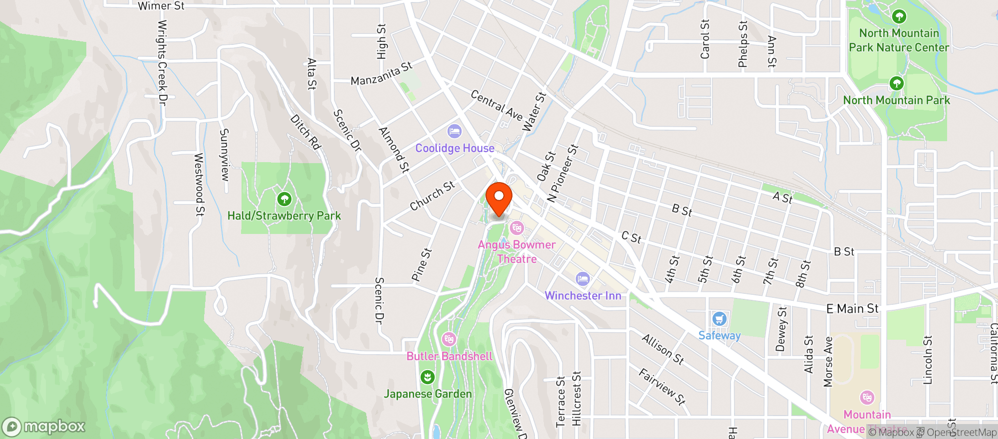 Map showing White Rabbit
