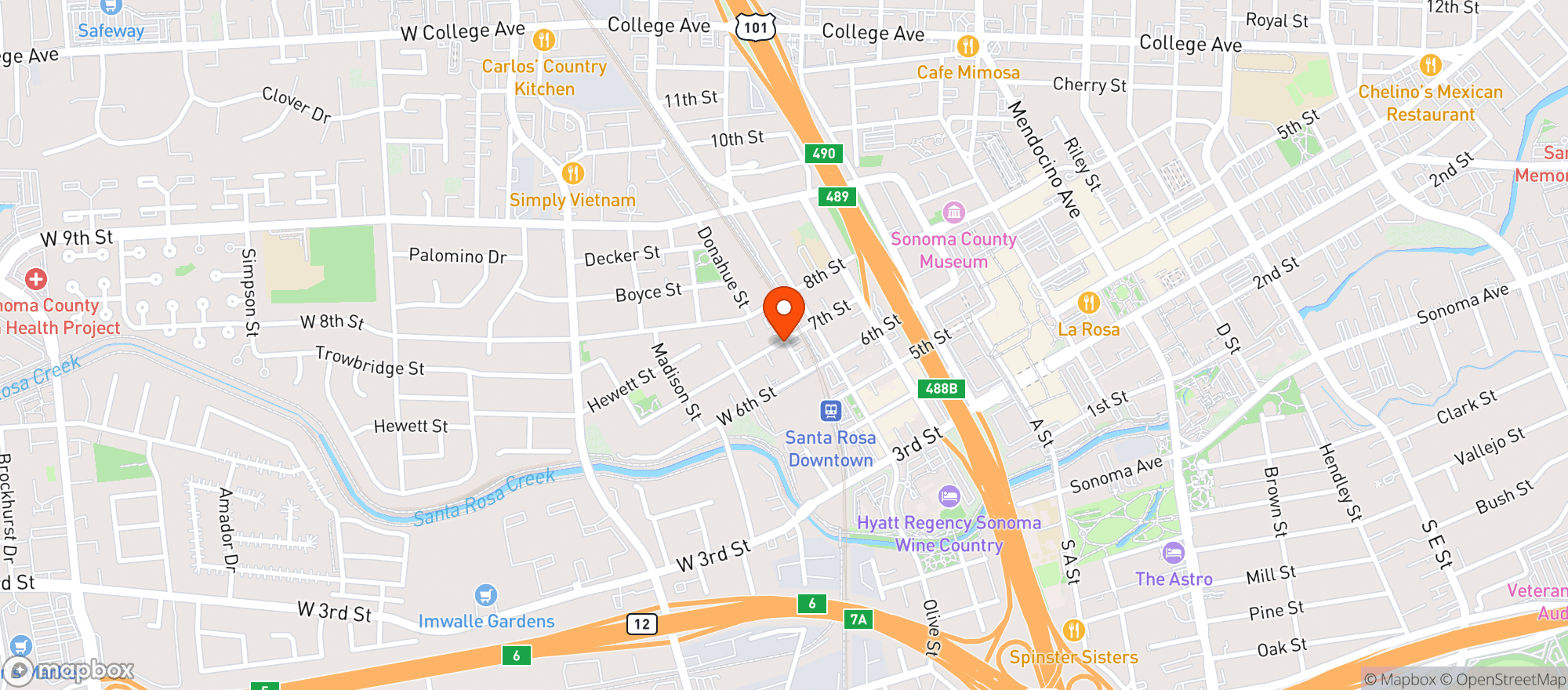 Map showing Stark's