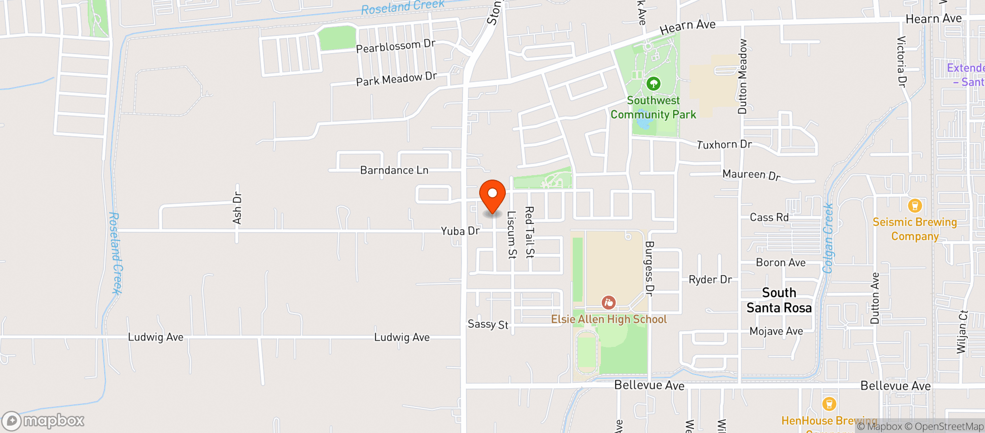 Map showing SAMS MARKET 11 - SANTA ROSA