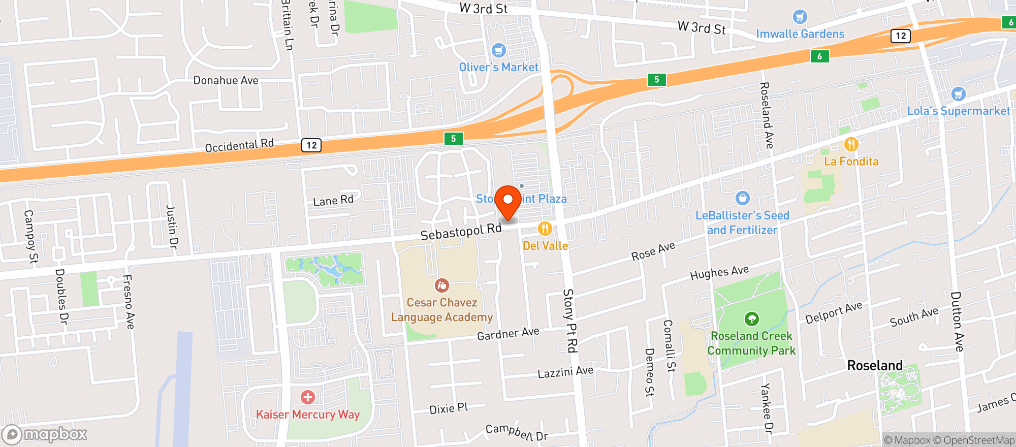 Map showing Food Maxx