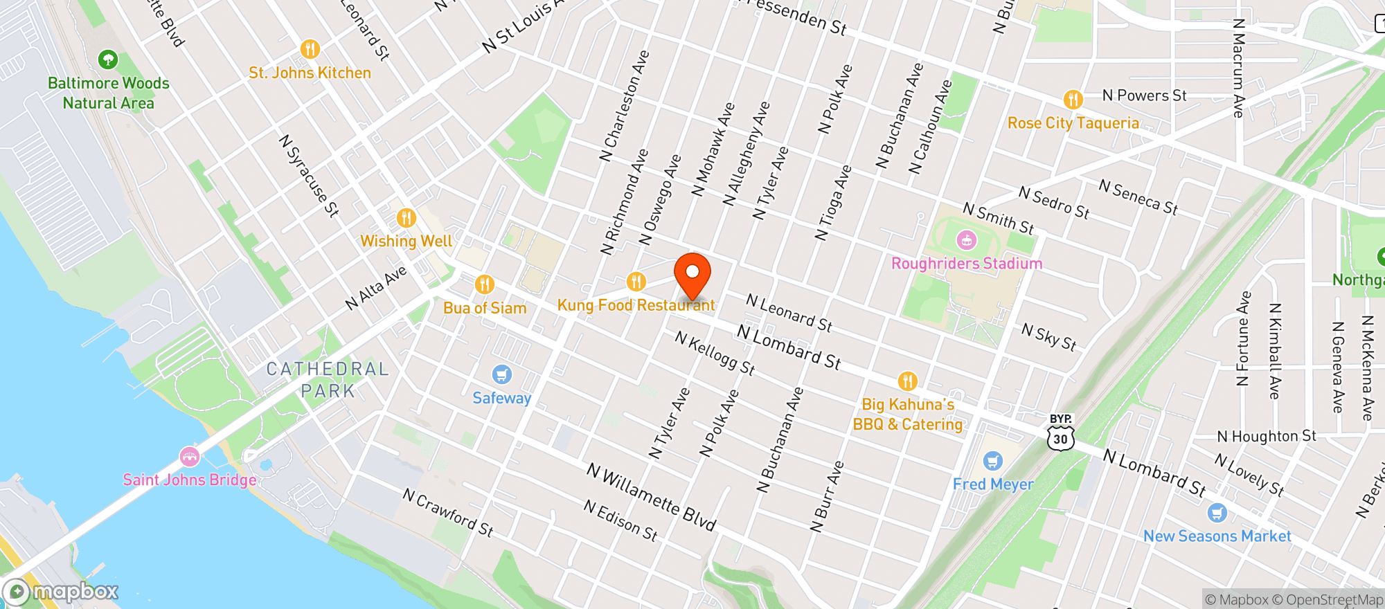 Map showing Mosaic Taphouse
