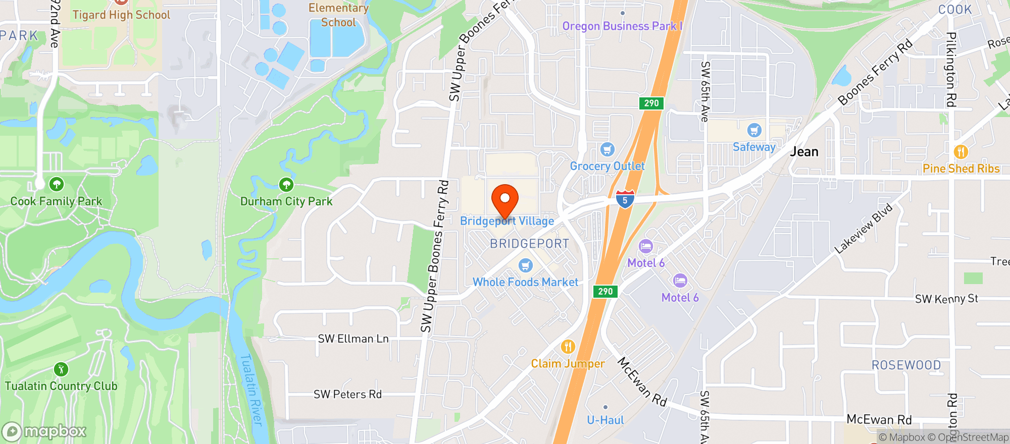 Map showing P F Changs China Bistro #9974