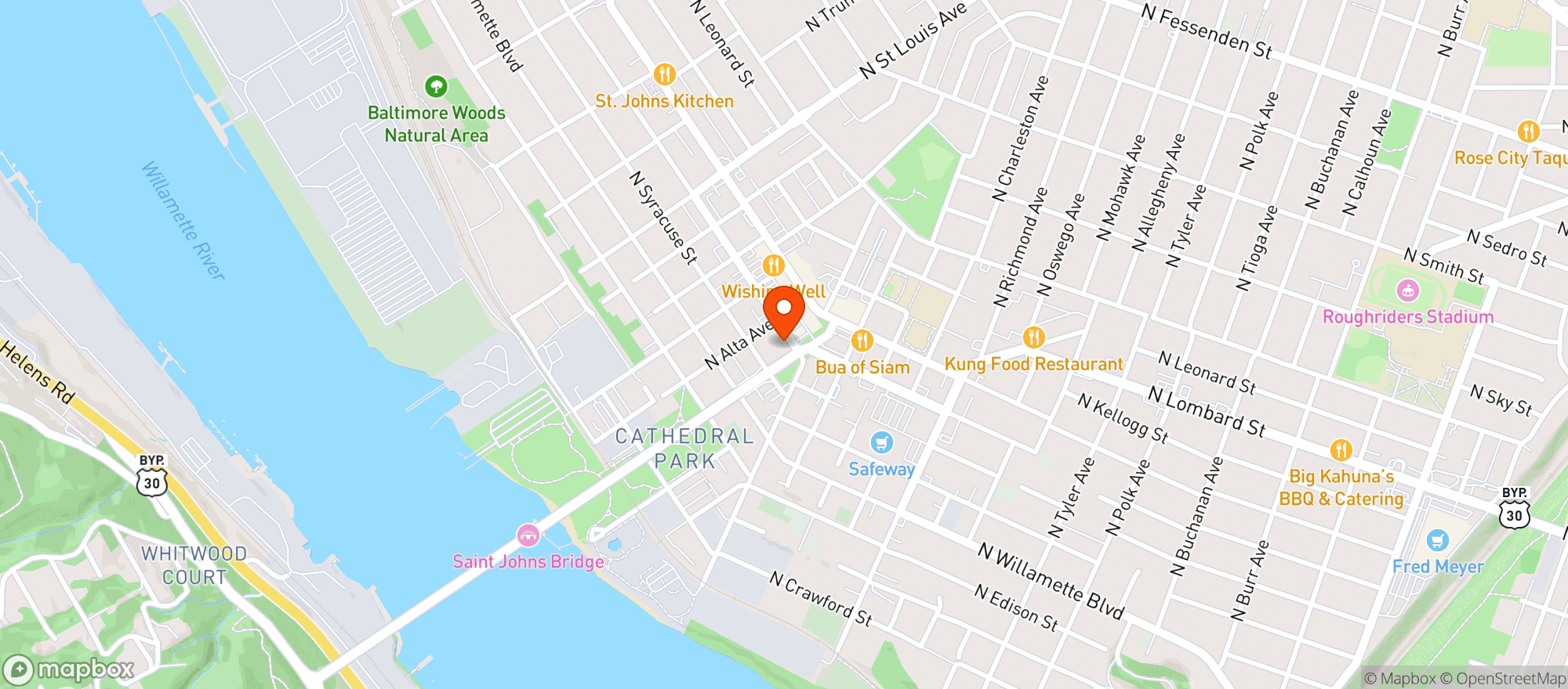 Map showing Awesome Beer Bar