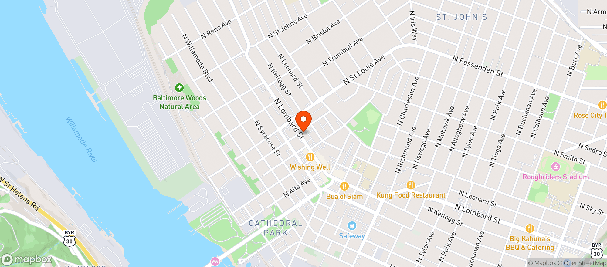 Map showing Club Sky High