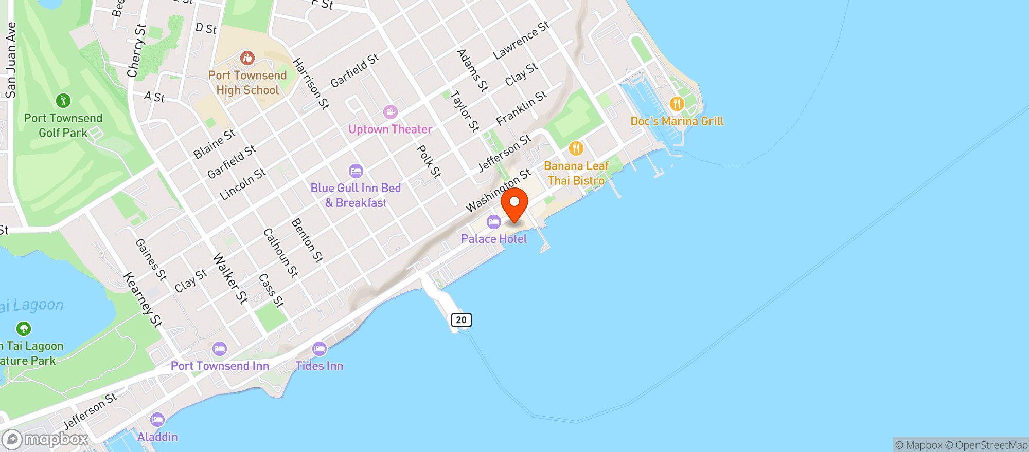 Map showing Admiralty Fine Foods