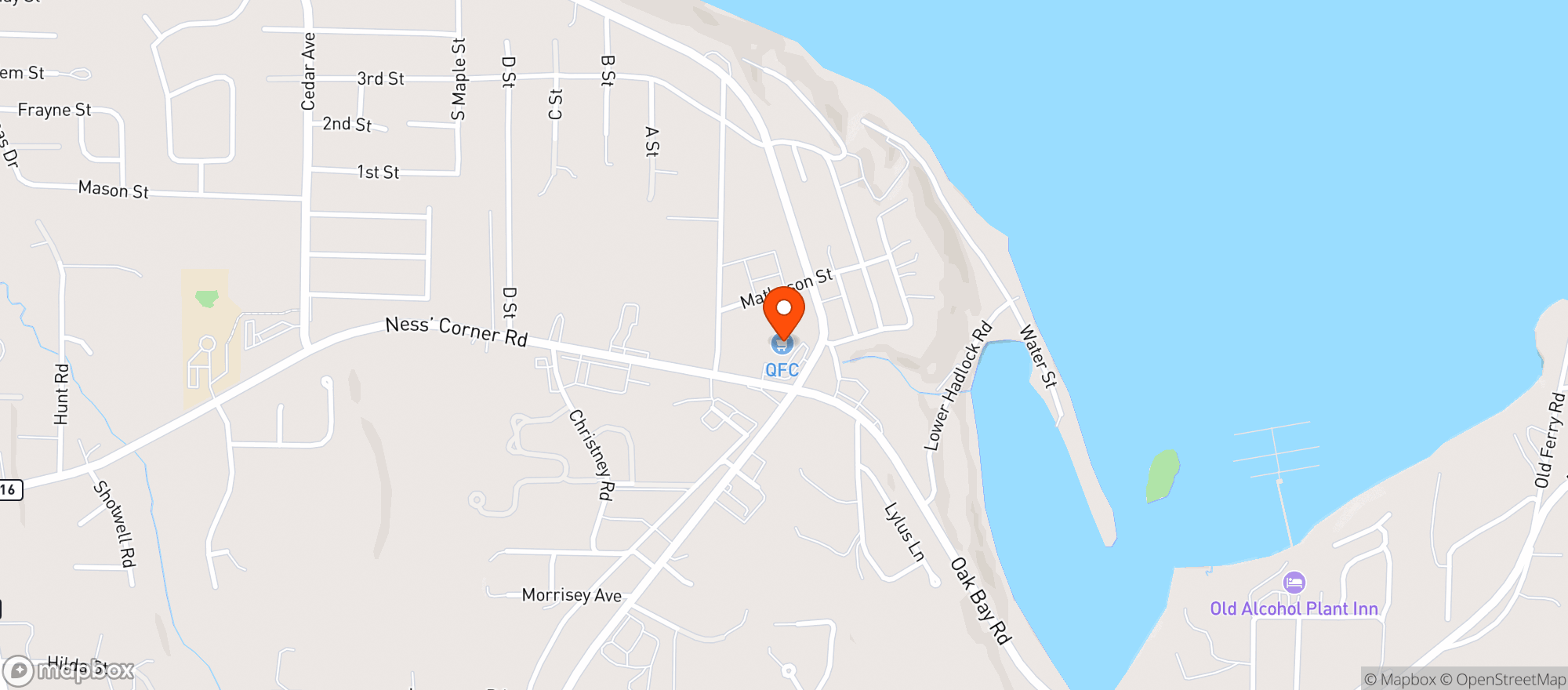 Map showing Quality Food Centers (705) - 00870 - Port Hadlock