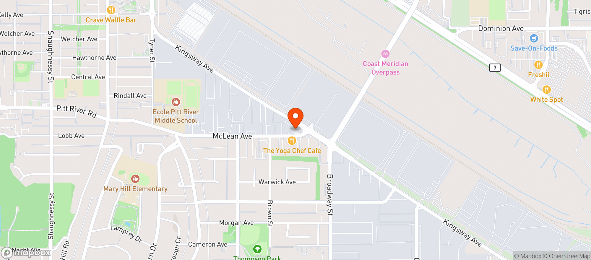 Map showing Select Liquor Store