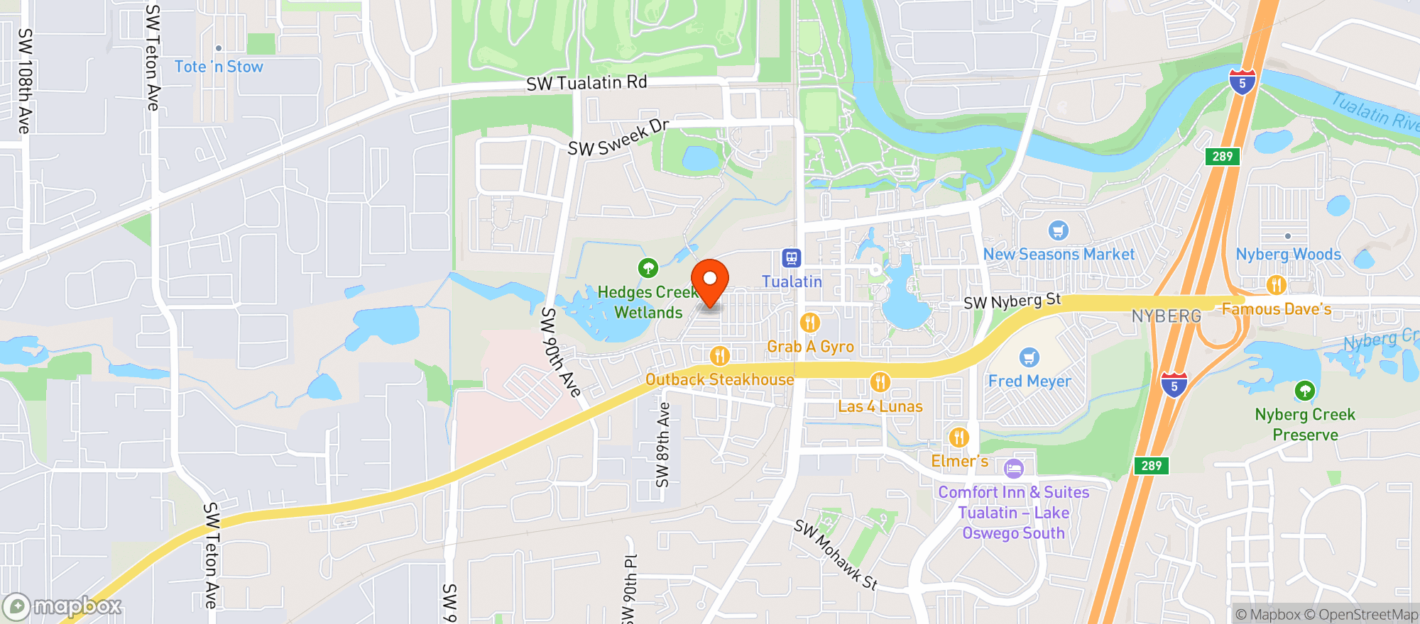 Map showing Buffalo Wild Wings Grill & Bar