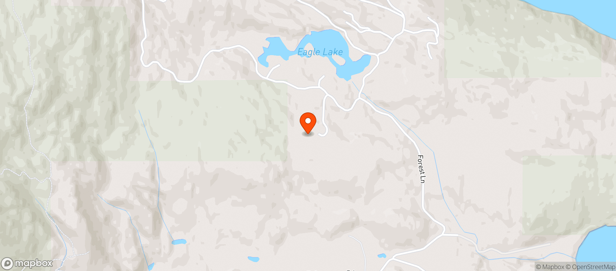 Map showing Lone Pine Larder