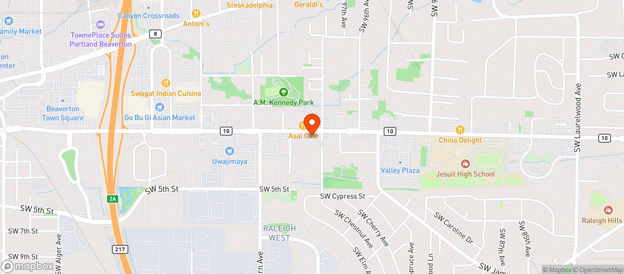 Map showing Broadway Cannabis