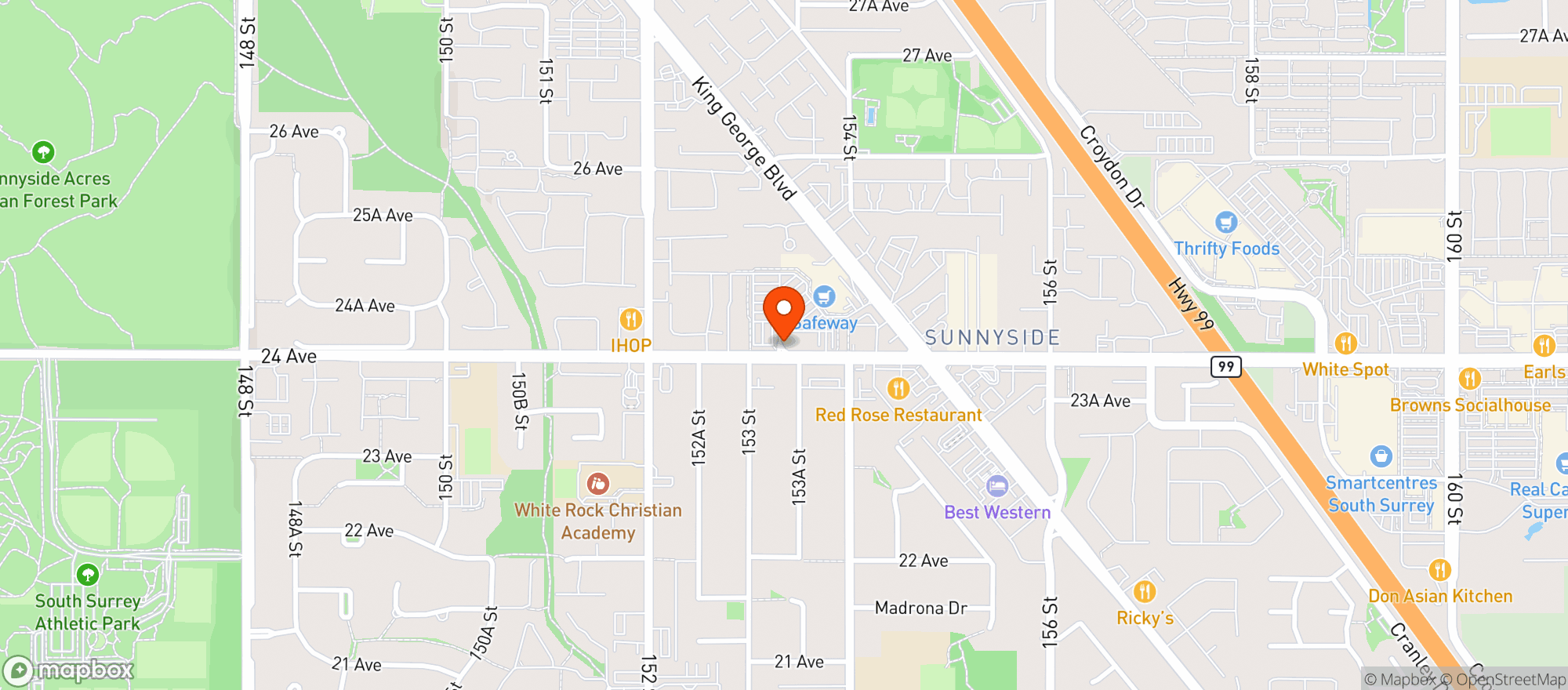 Map showing London Drugs