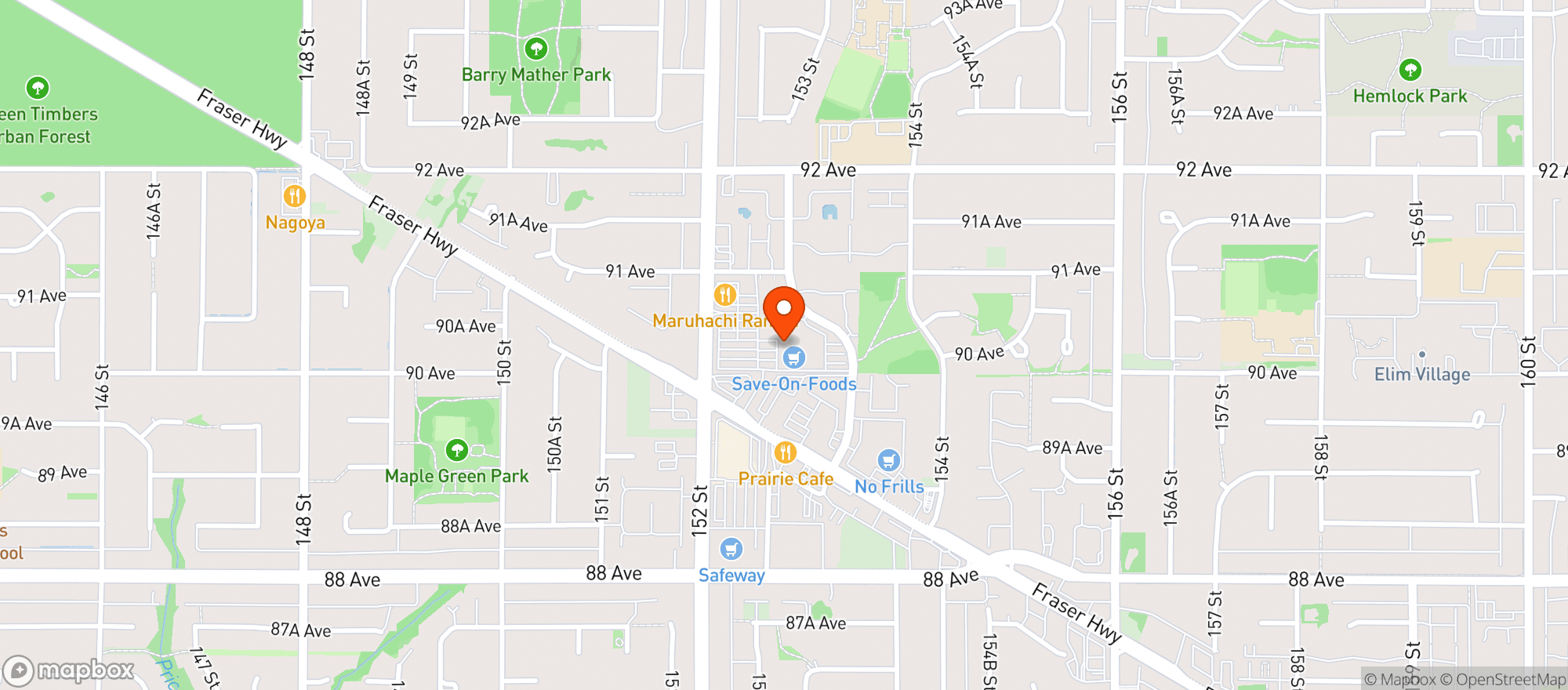 Map showing Save-on-foods