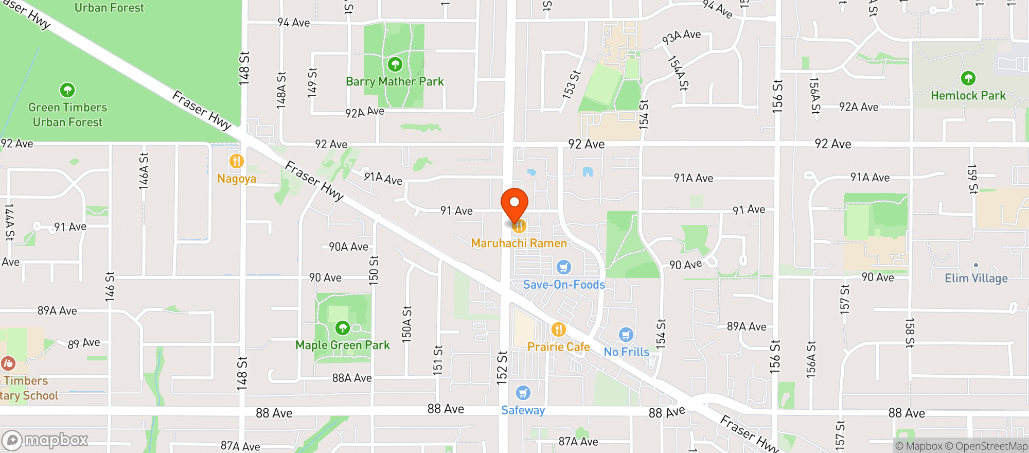 Map showing Jak's Fleetwood