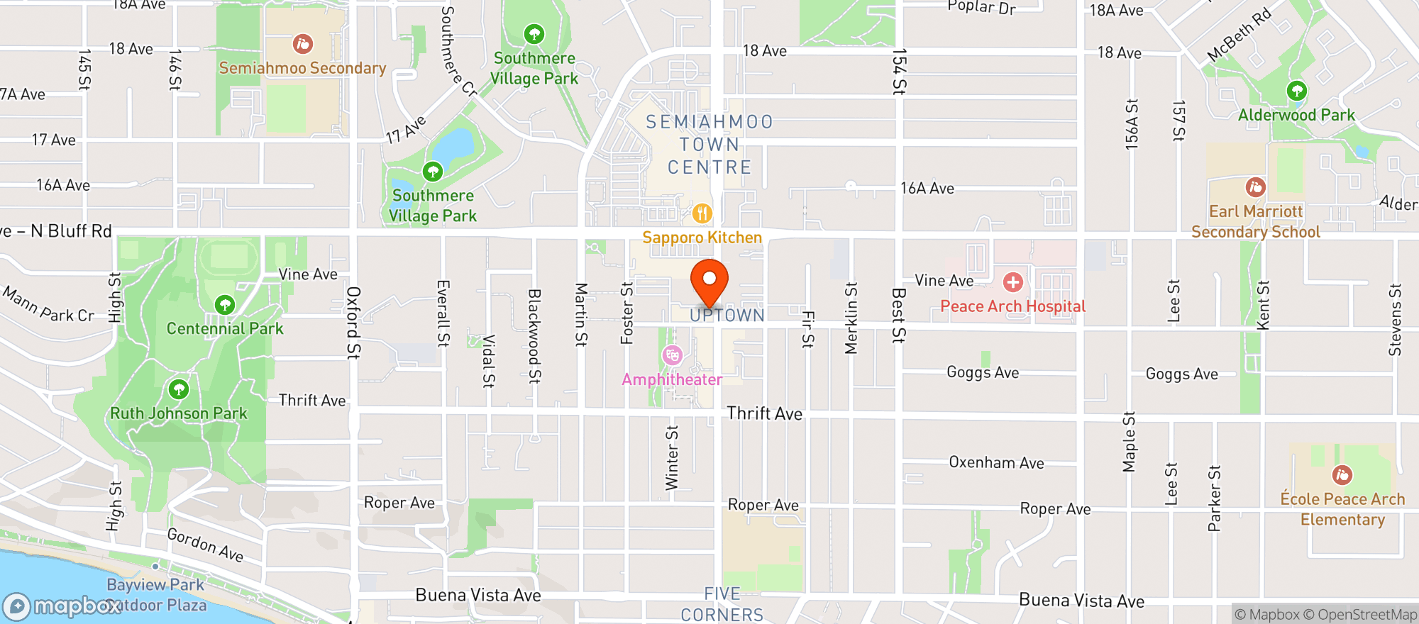 Map showing The Beer Shack